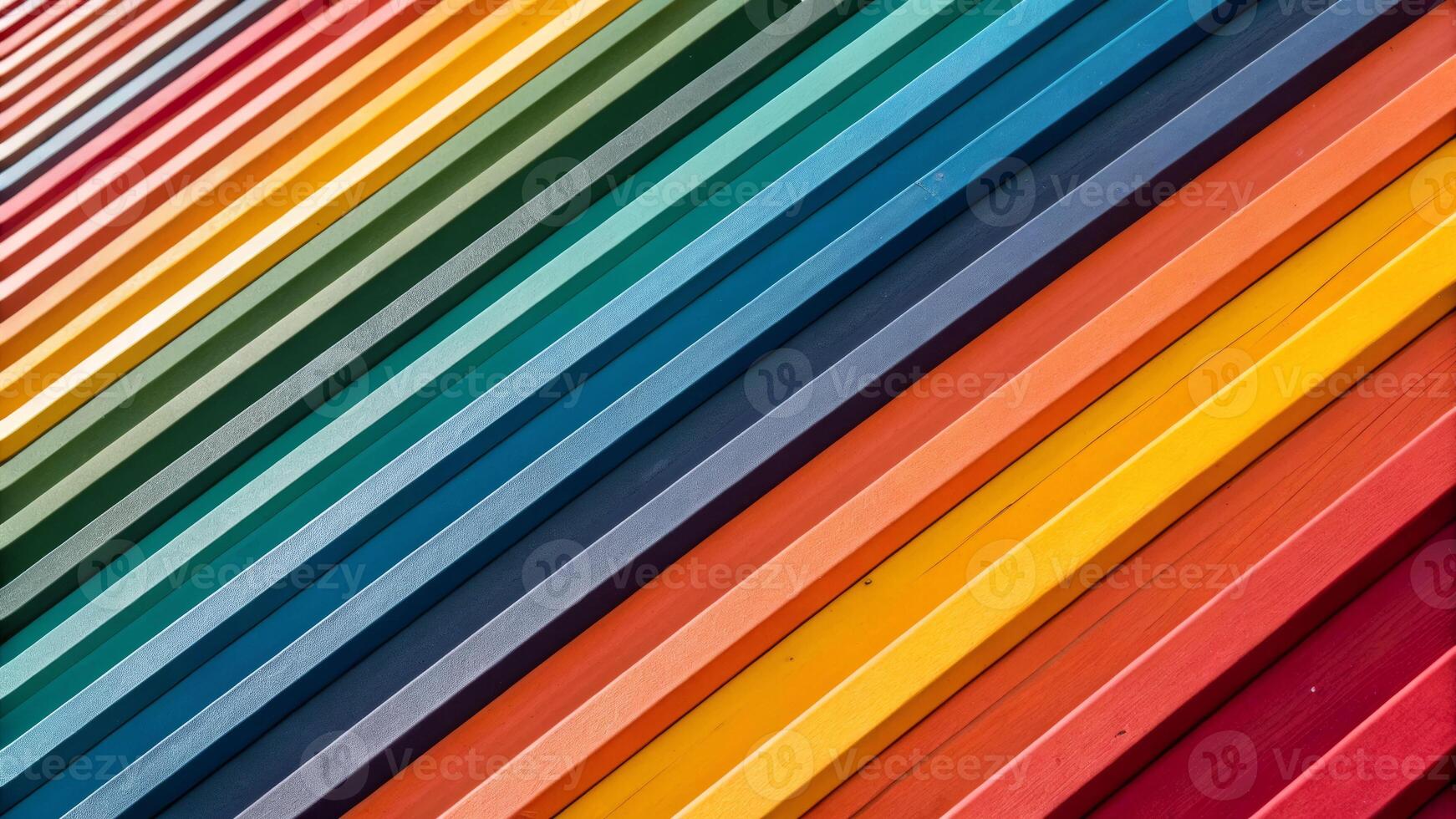 Vibrant material lines urban setting close-up view colorful environment abstract concept photo