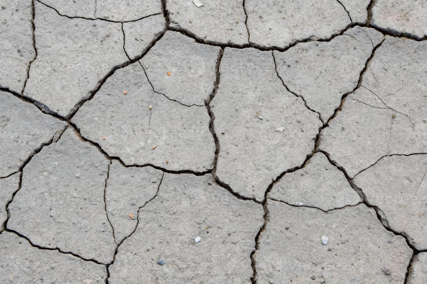 Cracked concrete surface material urban environment close-up view structural integrity concept photo