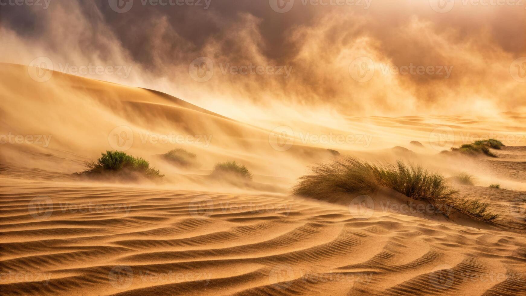 Desert sandstorm in motion sahara desert nature photography dynamic environment close-up view material textures photo