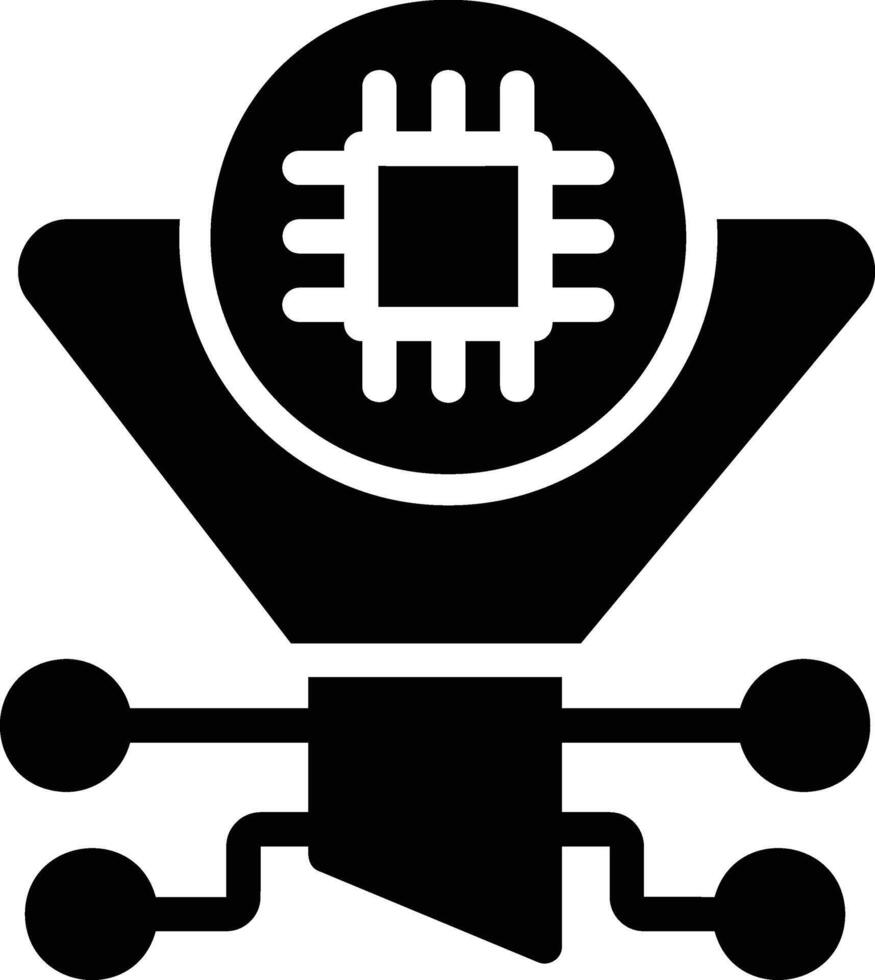 artificial intelligence in flat design style vector