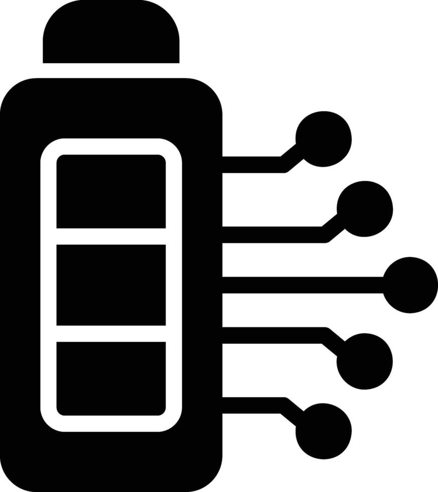 battery in flat design style vector