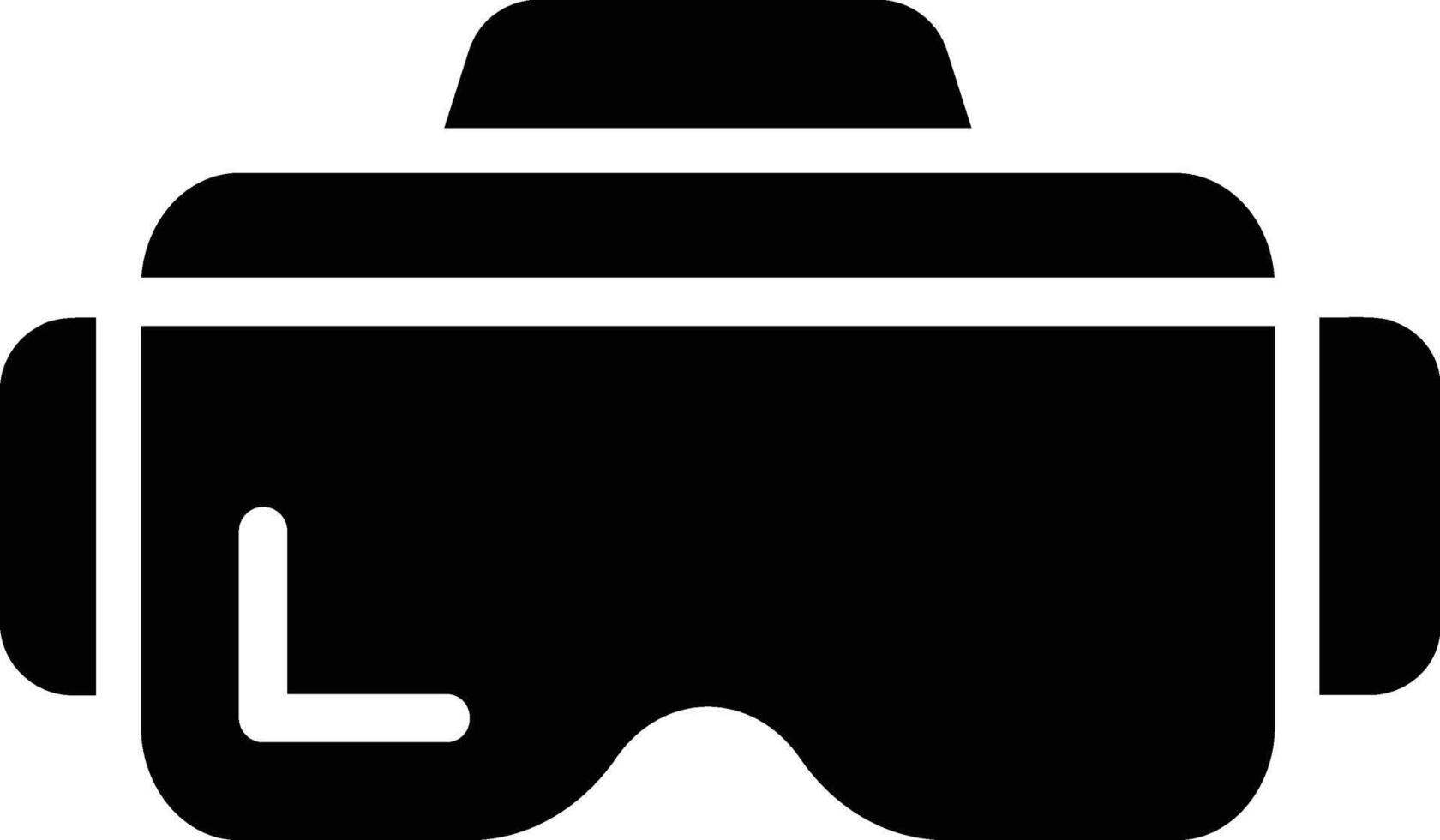 vr glasses in flat design style vector