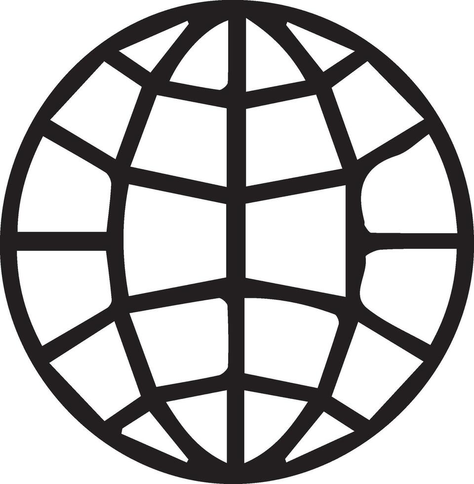 Globe icon design symbol of go to web for website and mobile app. vector