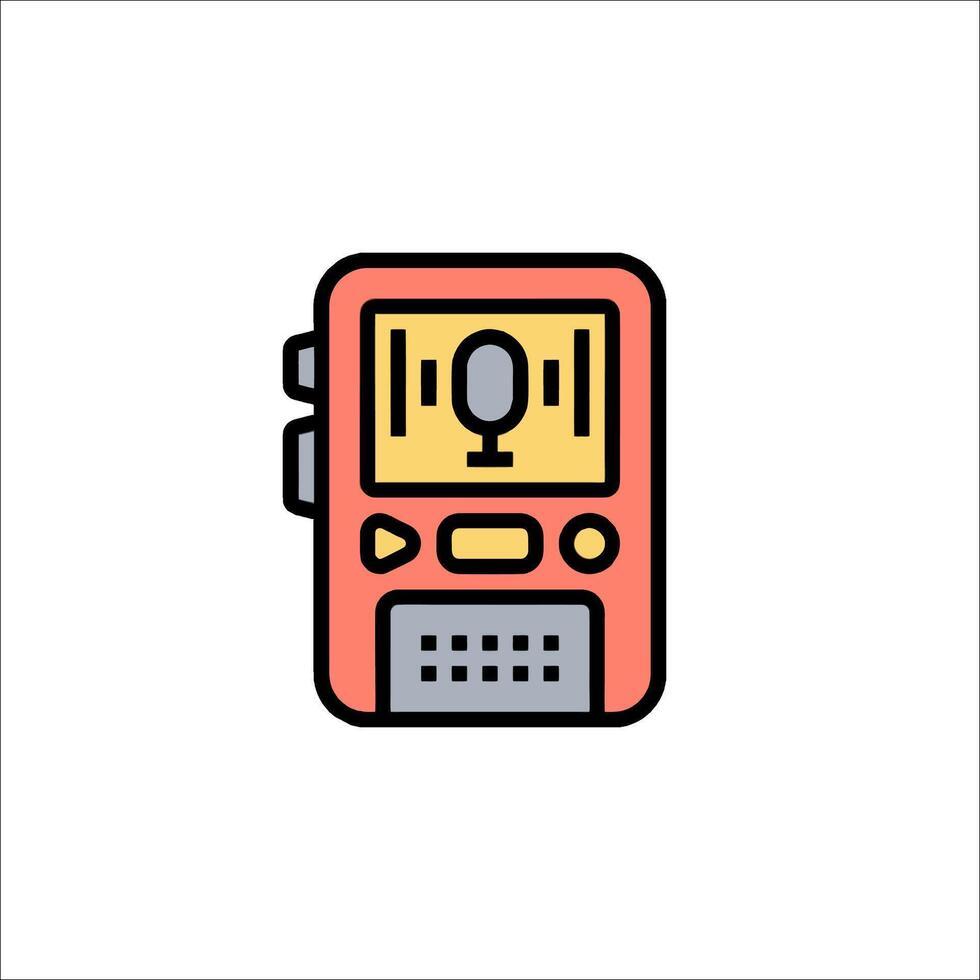 a radio on a white background vector