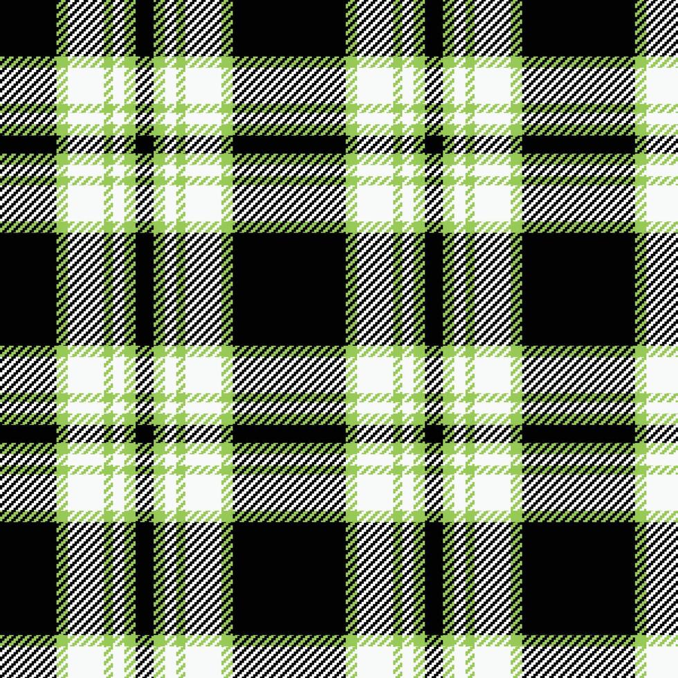 A black and white plaid fabric pattern vector
