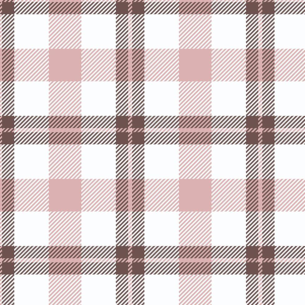 A plaid pattern in pink and white vector