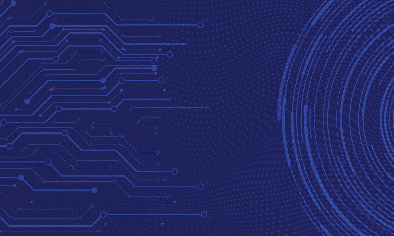 Abstract electric lines circuit board technology blue background vector