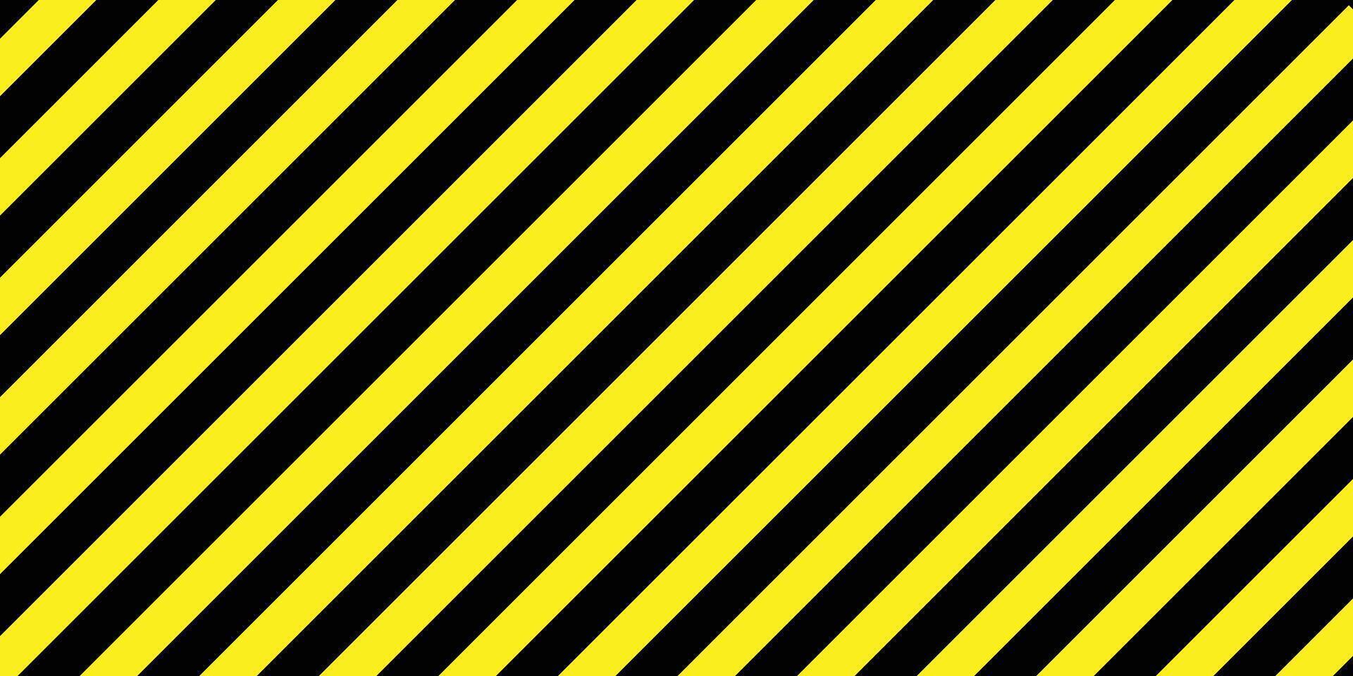 Warning yellow, black diagonal stripes line. seamless pattern yellow, black diagonal stripes. Industrial warning background, construction Safety stripe warning caution hazard danger road sign. vector