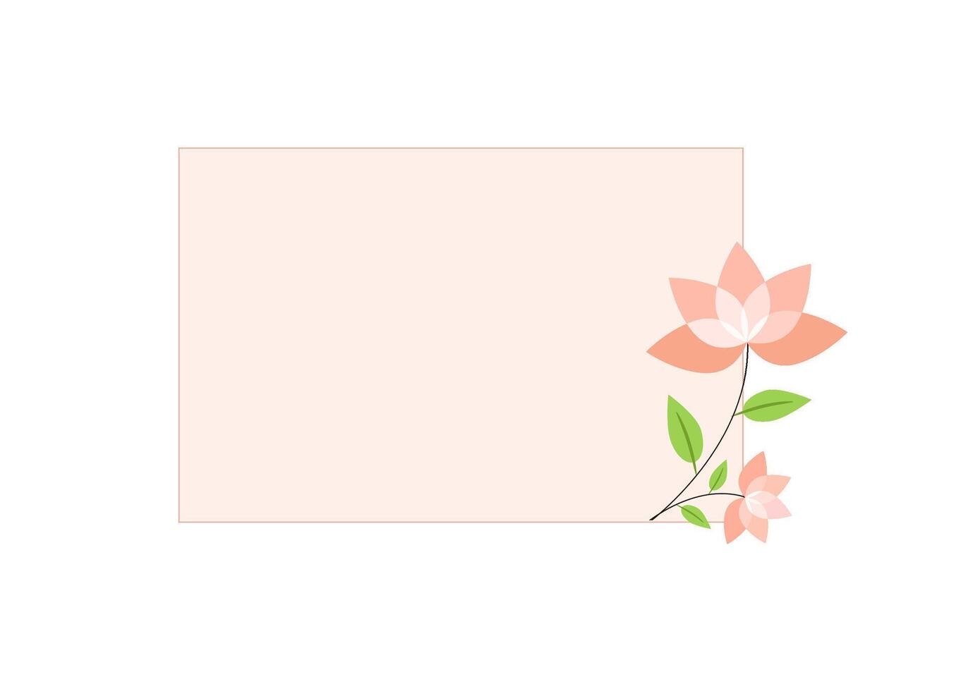 A pink flower with a blank white background vector