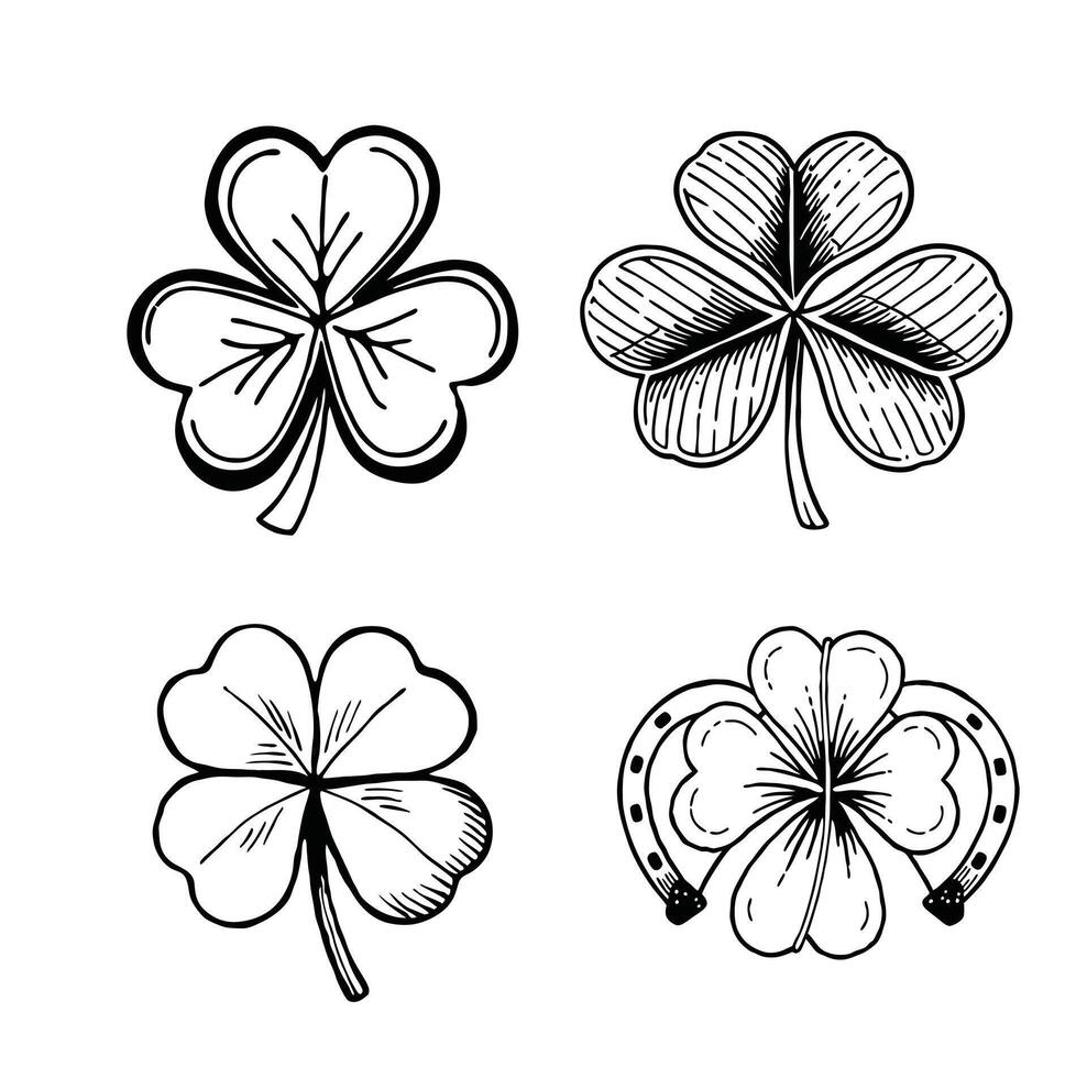 Lucky Shamrock Collection vector