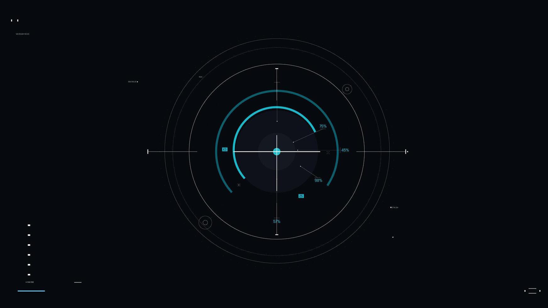 Cyber futuristic technology design element vector