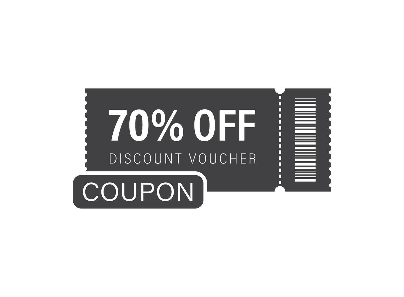 70 off discount voucher icon illustration vector
