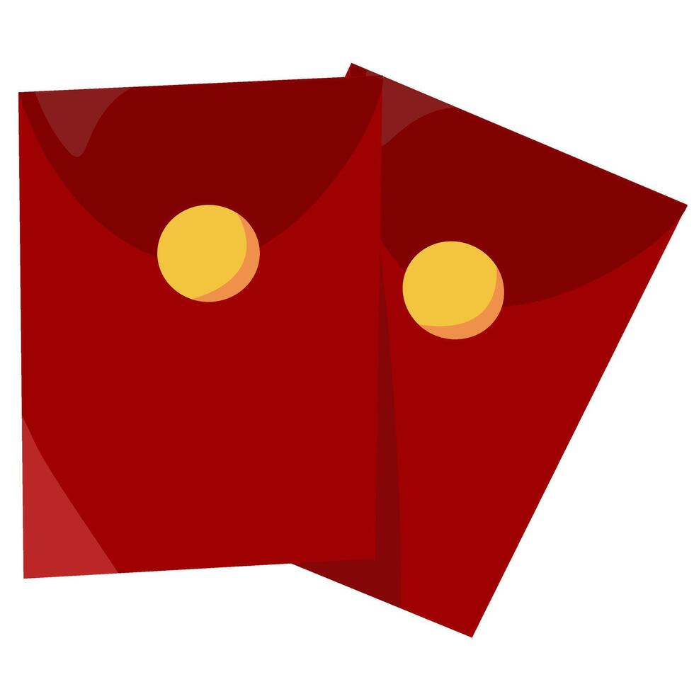Red envelope for giving money as a gift during the Chinese New Year festival. vector