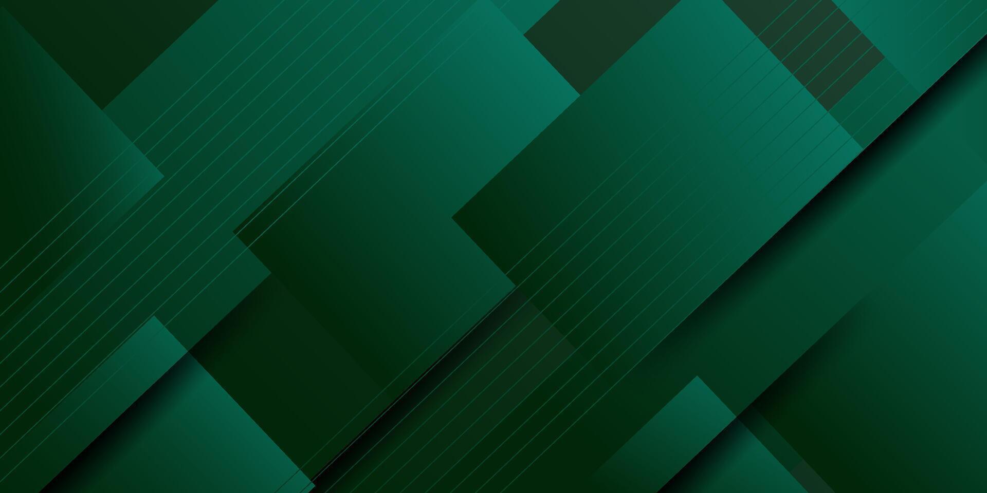 Geometric green abstract background. Dynamic shape composition. Cool background design for poster. Eps10 vector
