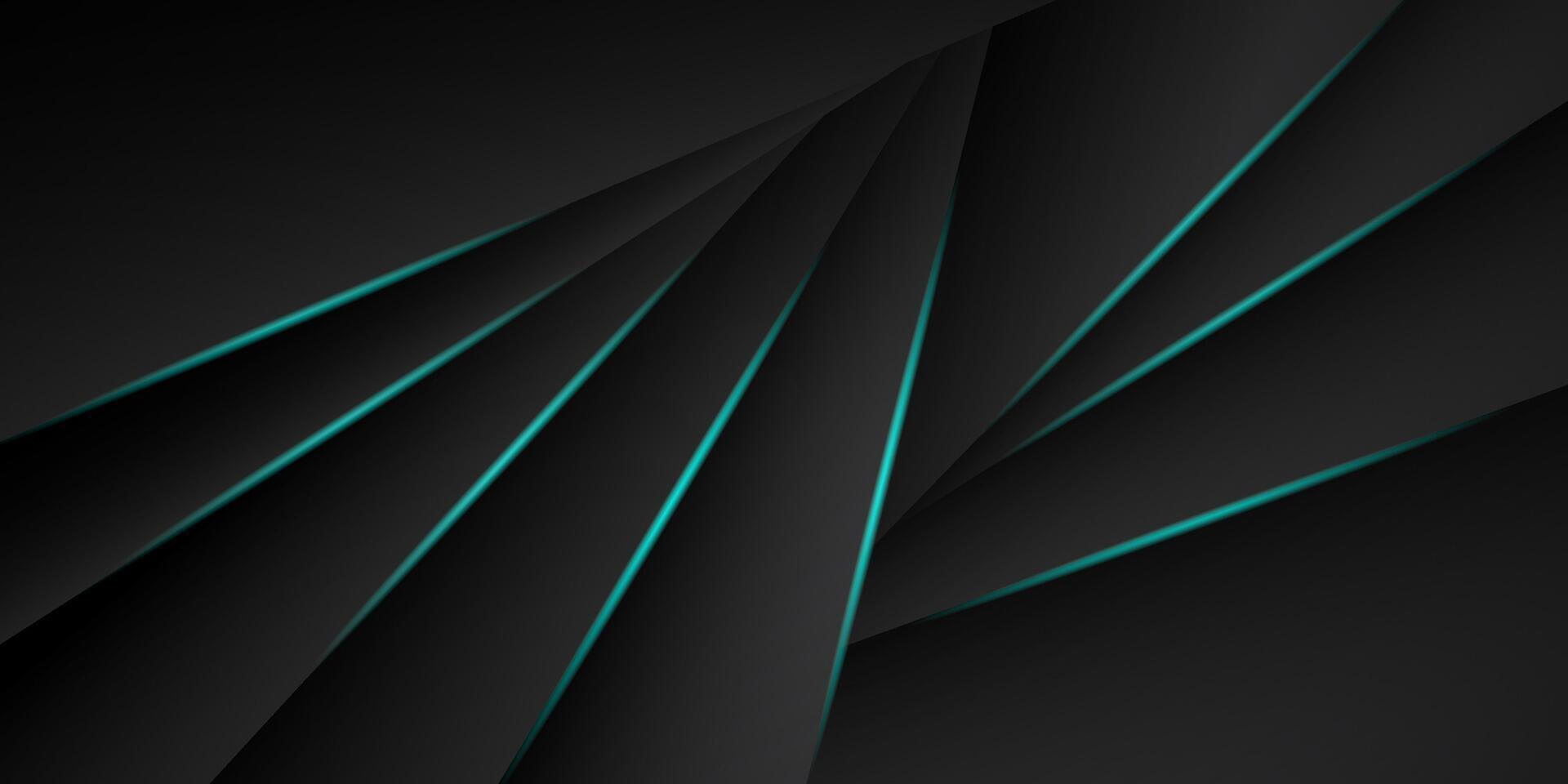 Luxury premium black abstract background with blue lines isolated on textured background. Eps 10 vector