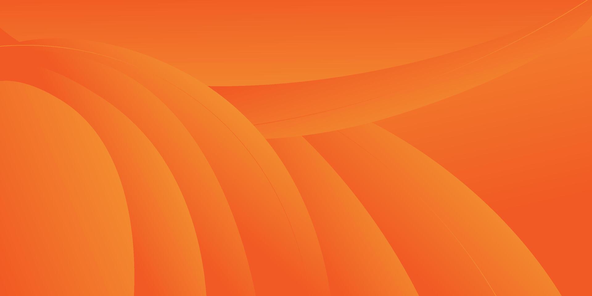 Abstract minimal dynamic orange curve background. Overlapping wave shape pattern. Eps10 vector