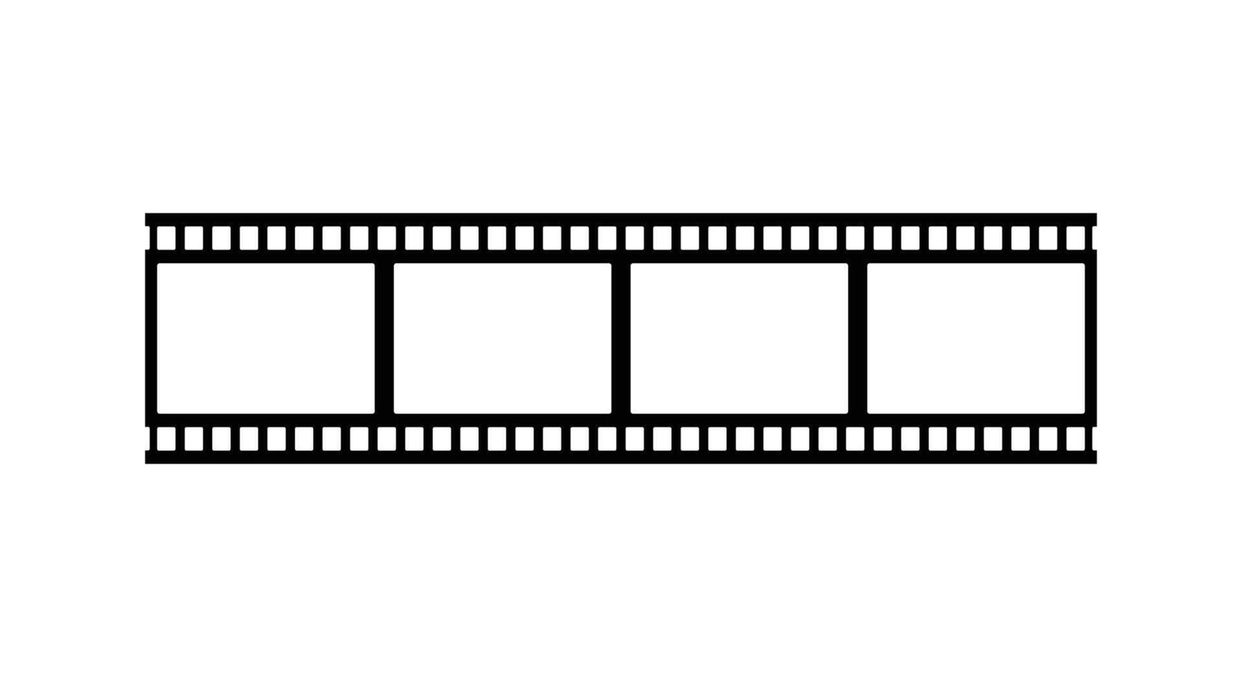 film strip roll movie old design template vector