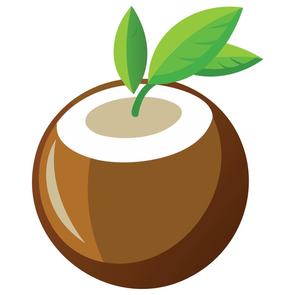 Coconut Logo and Icon - High-Quality Design vector