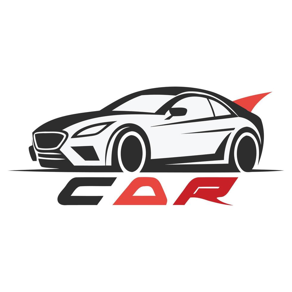 Minimalist Car Icon - Clean and Elegant Vehicle Logo vector