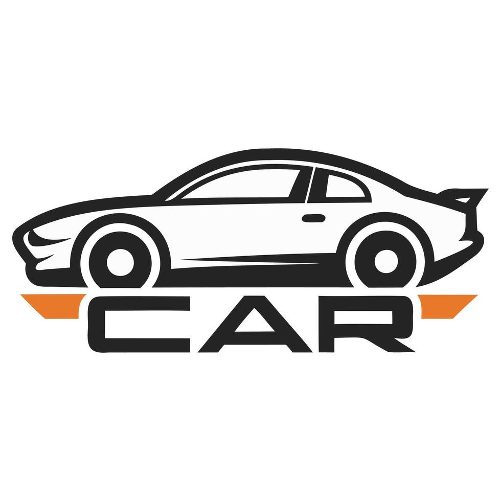 Sleek Car Logo - Modern Automotive Emblem Design vector