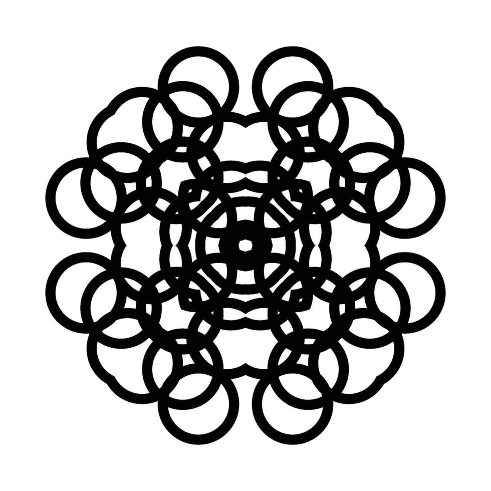 Geometric Mandala Pattern vector