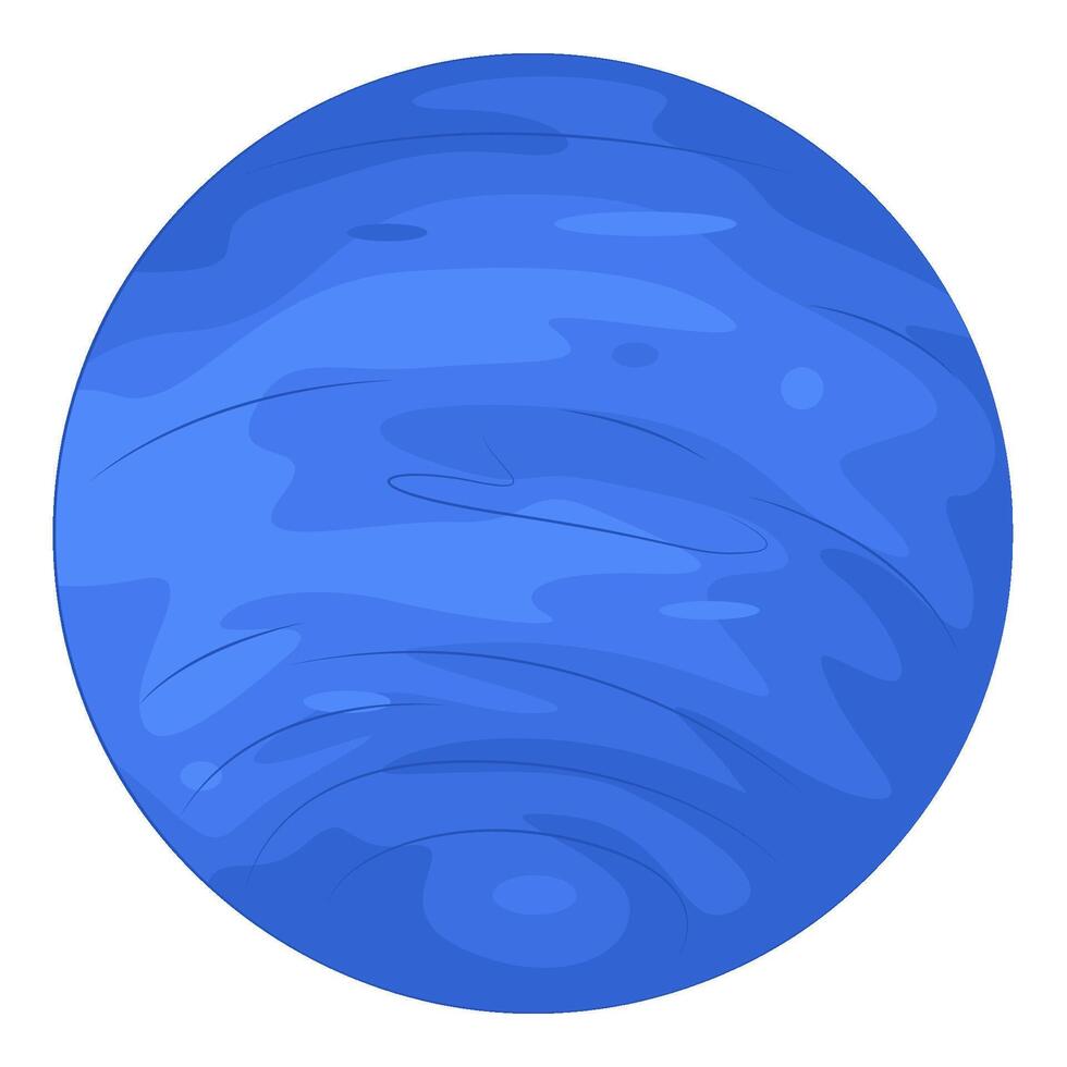 illustration of neptune planet vector