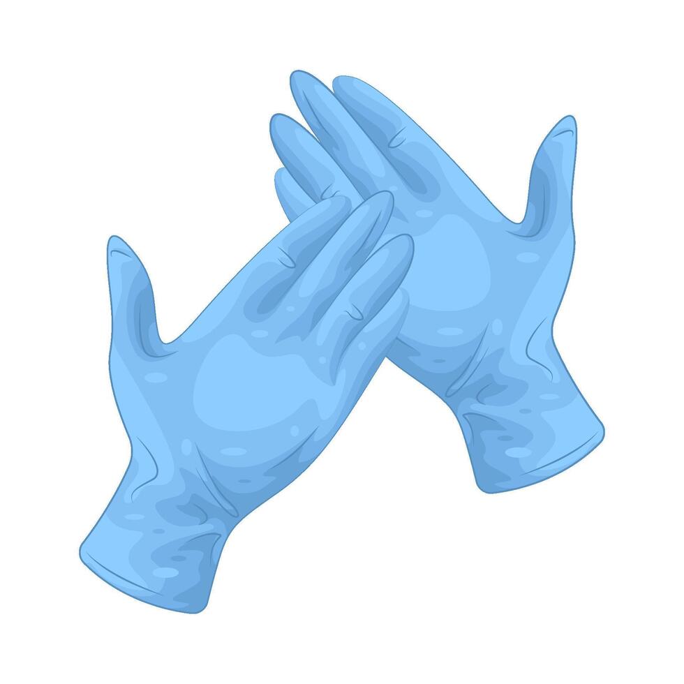 medical gloves illustration vector