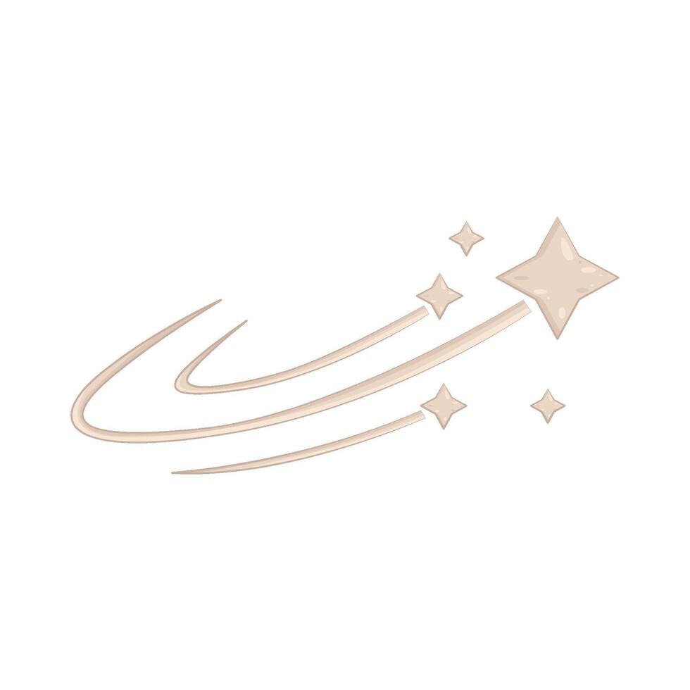 shooting star illustration vector
