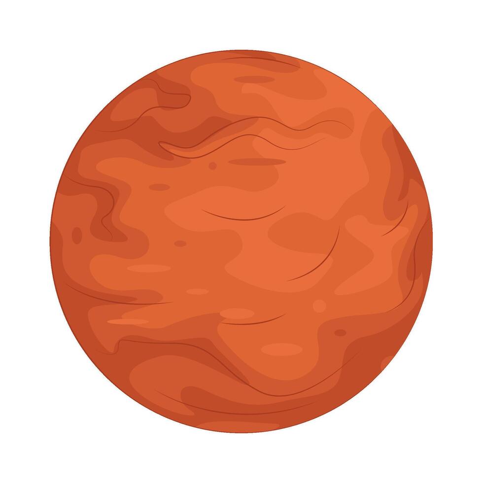 illustration of mars planet vector