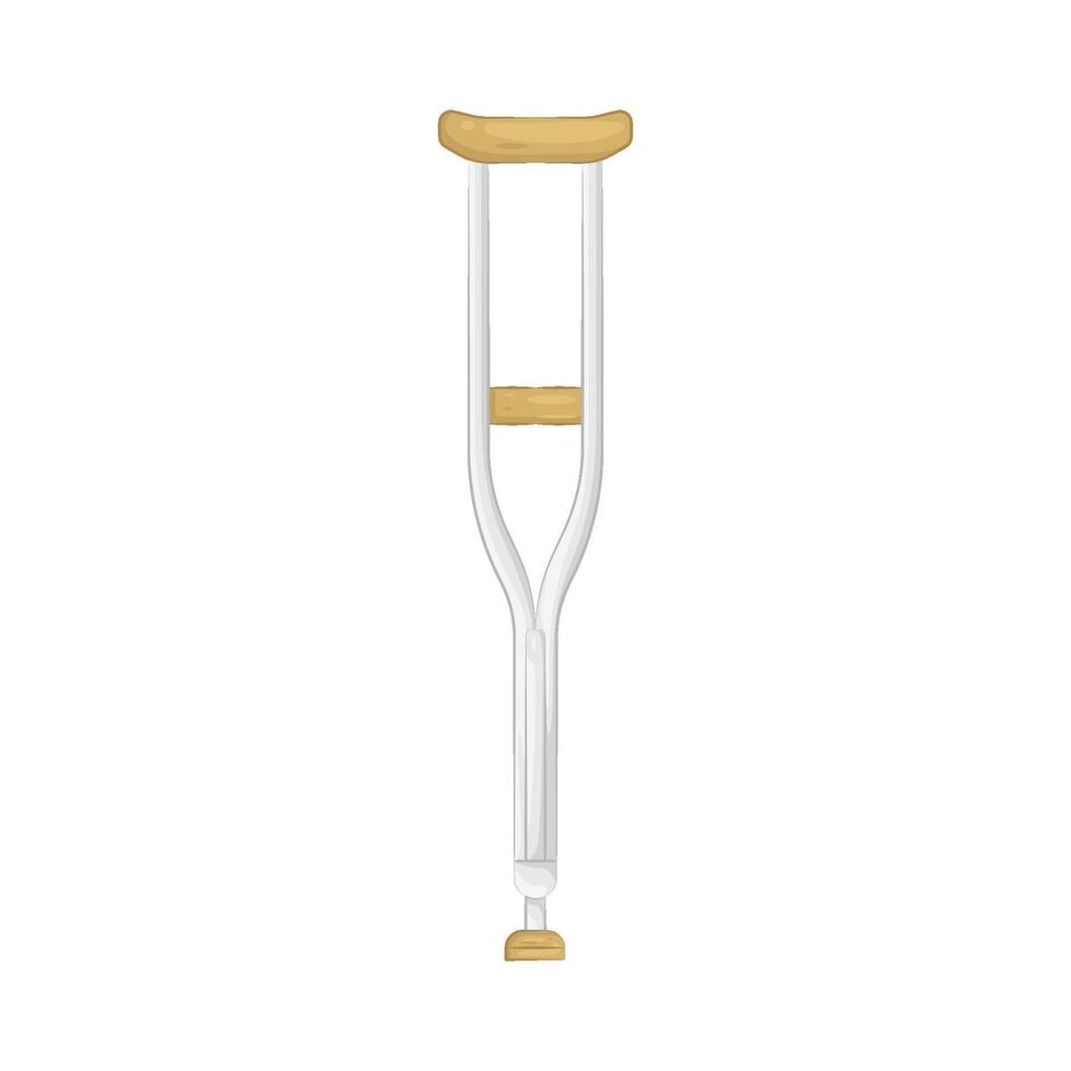 illustration of crutch vector