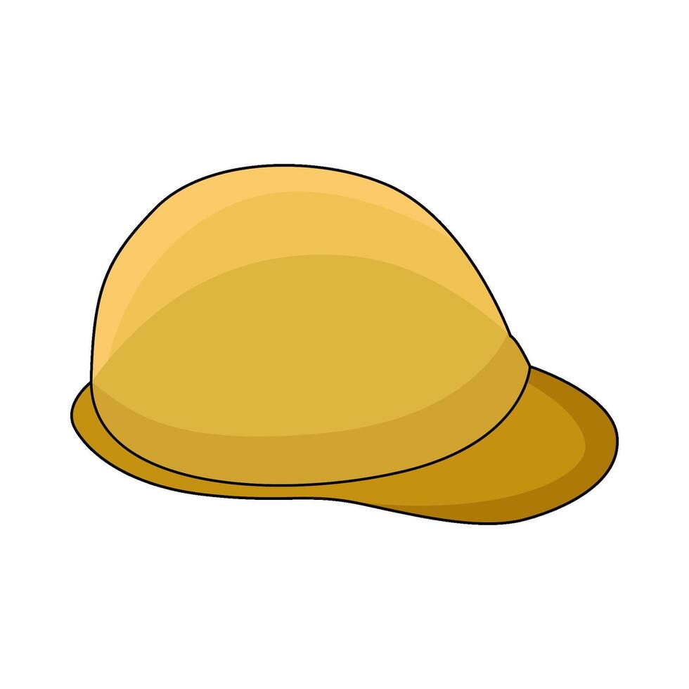 illustration of Yellow Safety Helmet vector