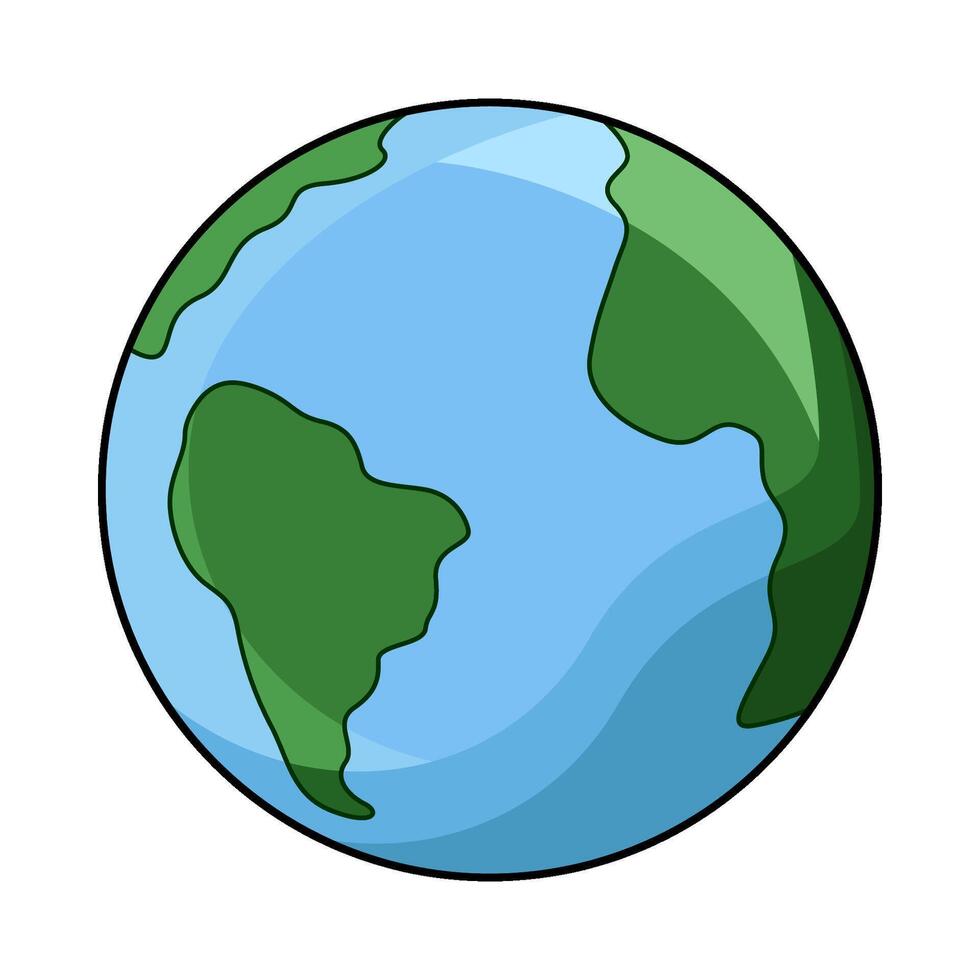 illustration of earth planets vector