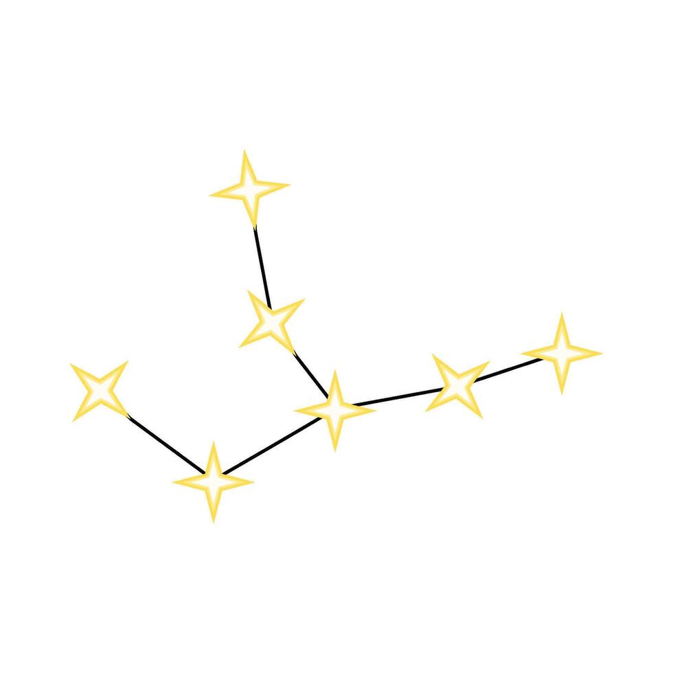 illustration of Constellation star vector