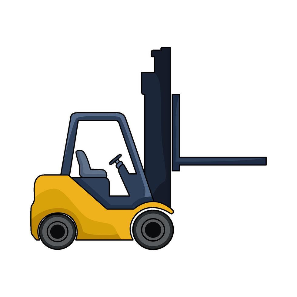 illustration of Forklift vector