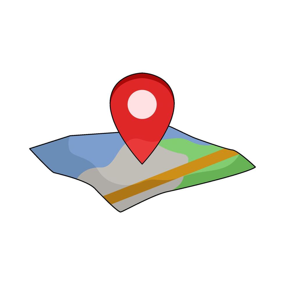 illustration of GPS Location vector