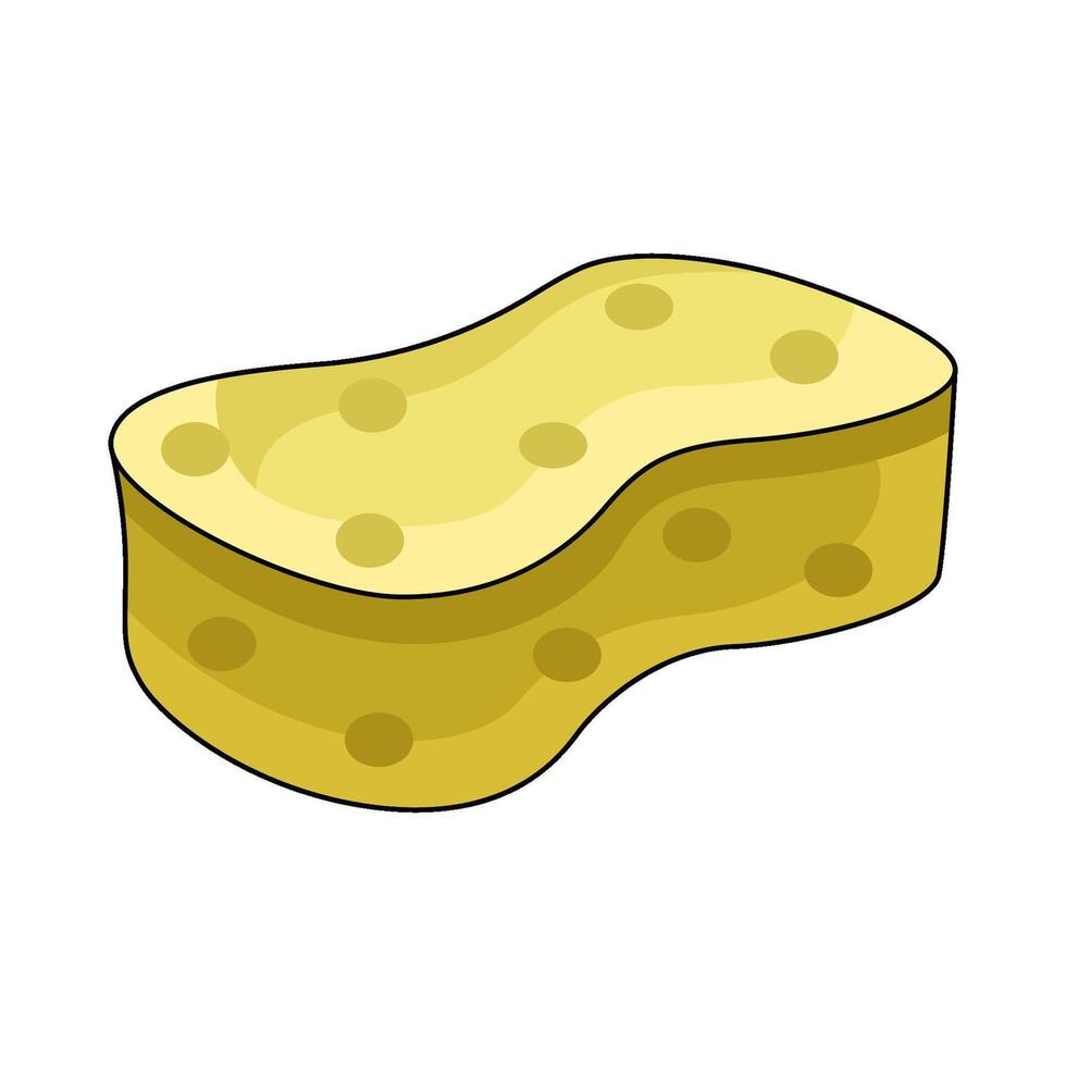 illustration of clean sponge vector