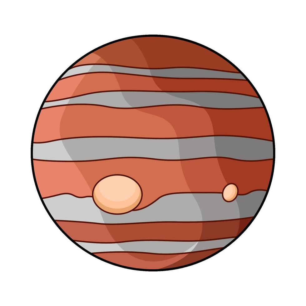 illustration of jupiter vector