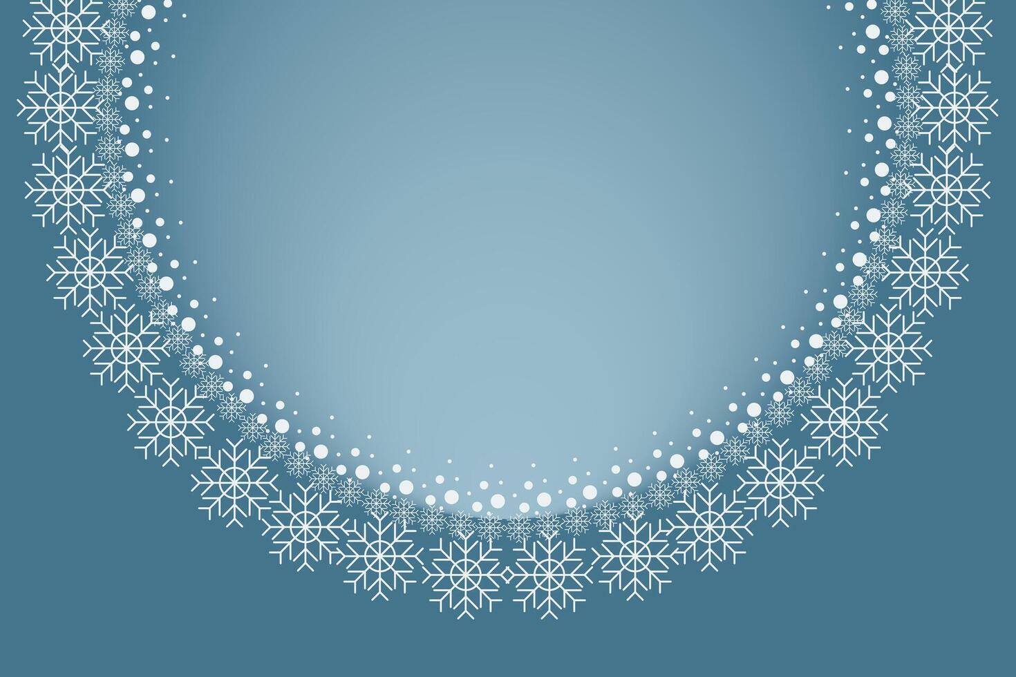 Winter snow frame. Christmas Snow border. Snowy frame frozen background vector