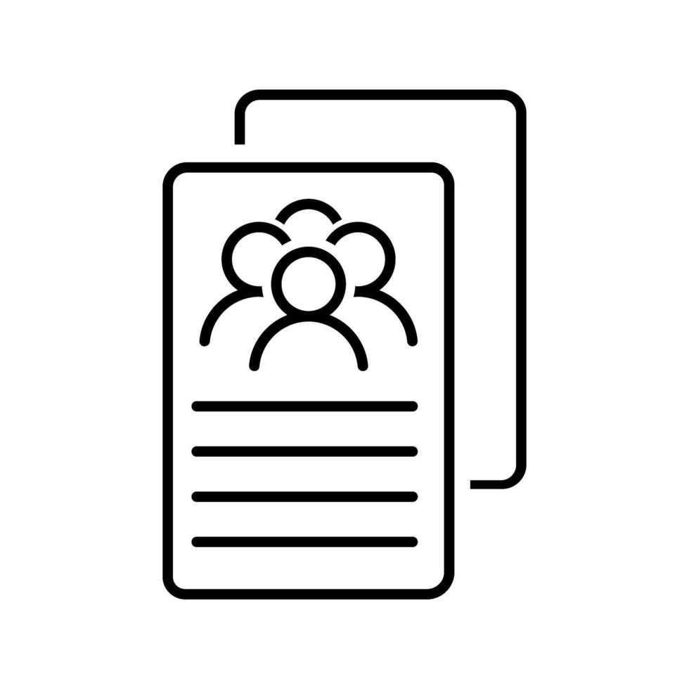 Clipboard icon, concept illustration, outline symbol, sign, linear symbol. vector