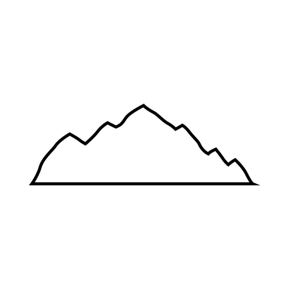 Isolated mountain icon. Mountain icon - illustration, EPS 10 vector