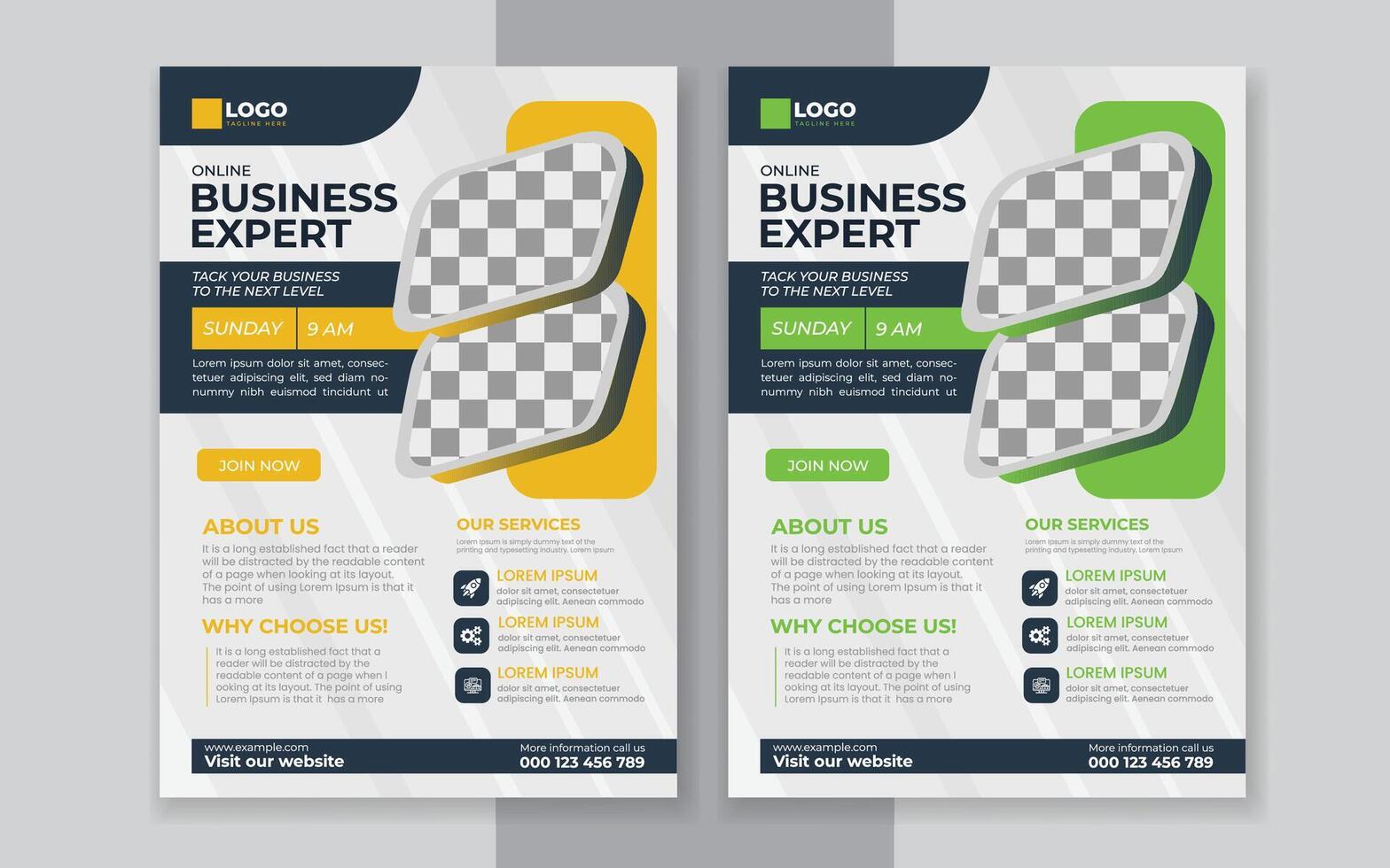 Business Expert Flyer Template vector