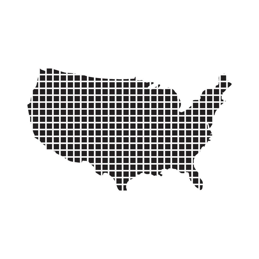United States Map element Icon vector