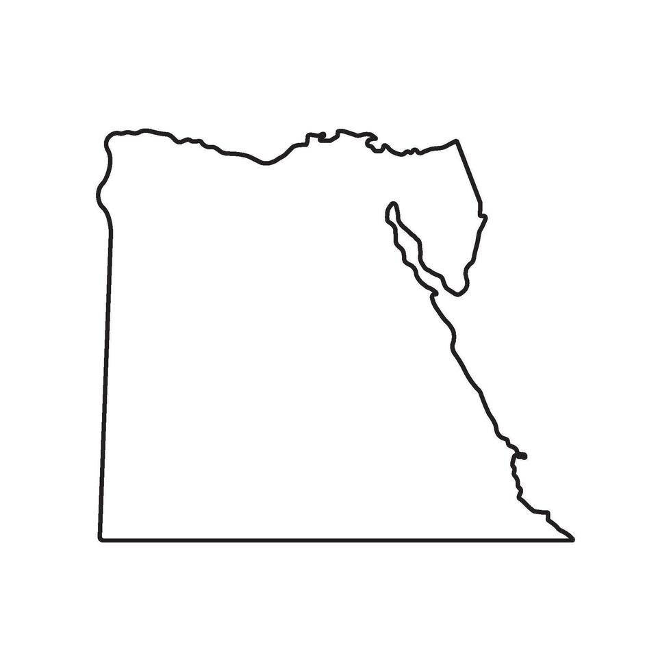 Egypt Map Element Icon vector