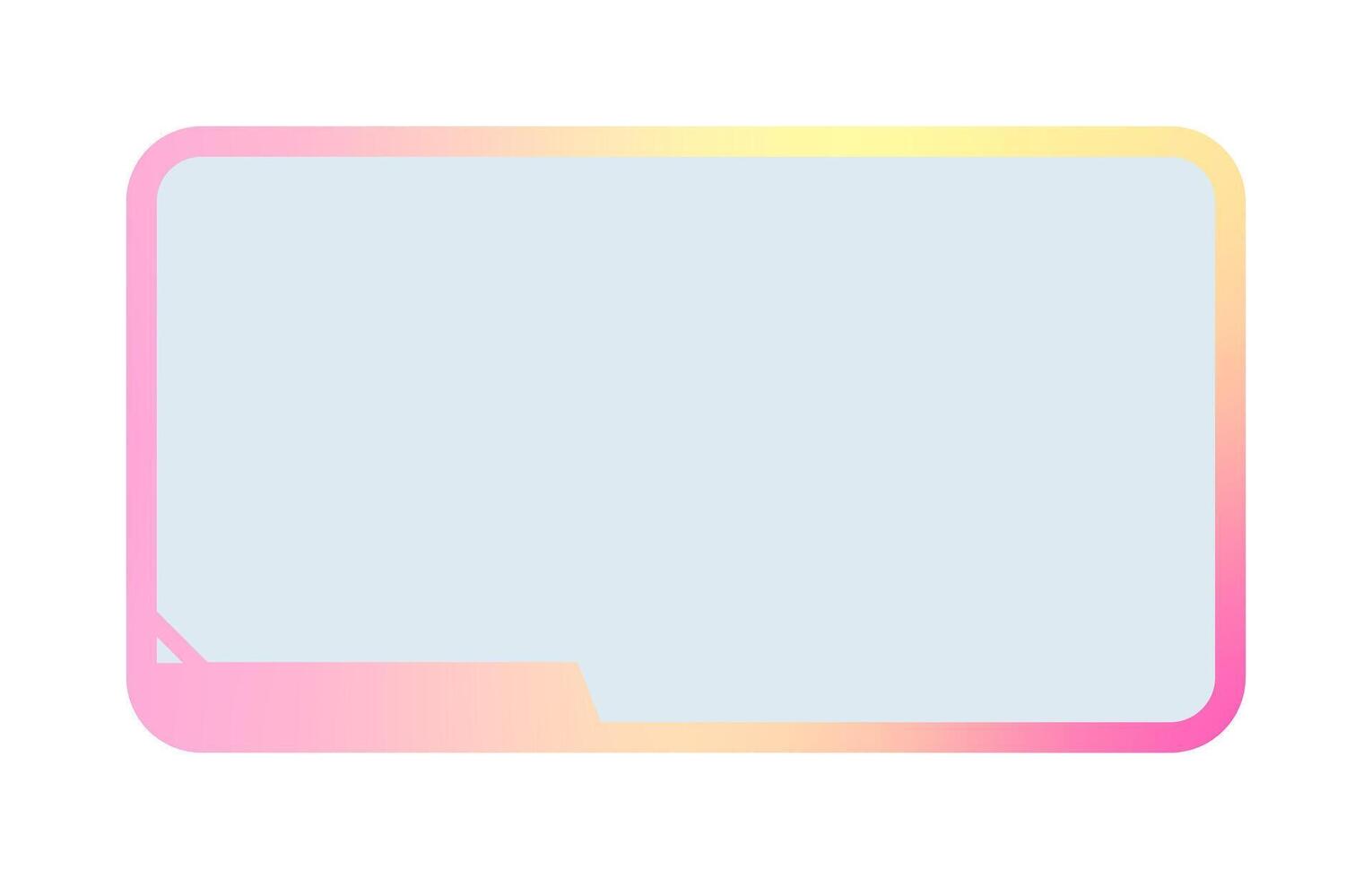 Futuristic element illustration. Colorful lower third overlay vector