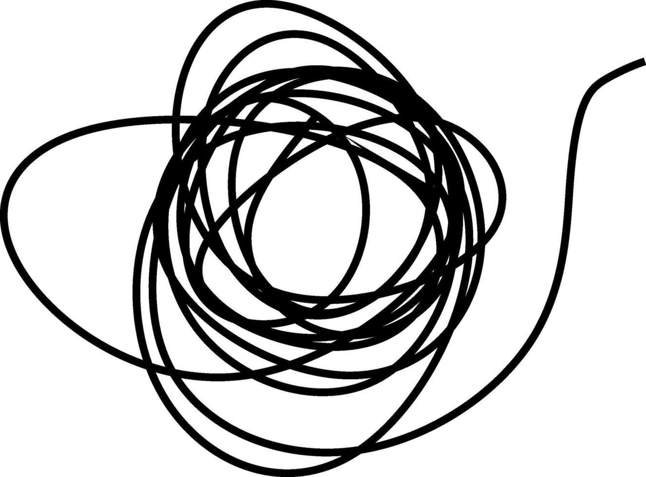 a black and white drawing of a spiral vector