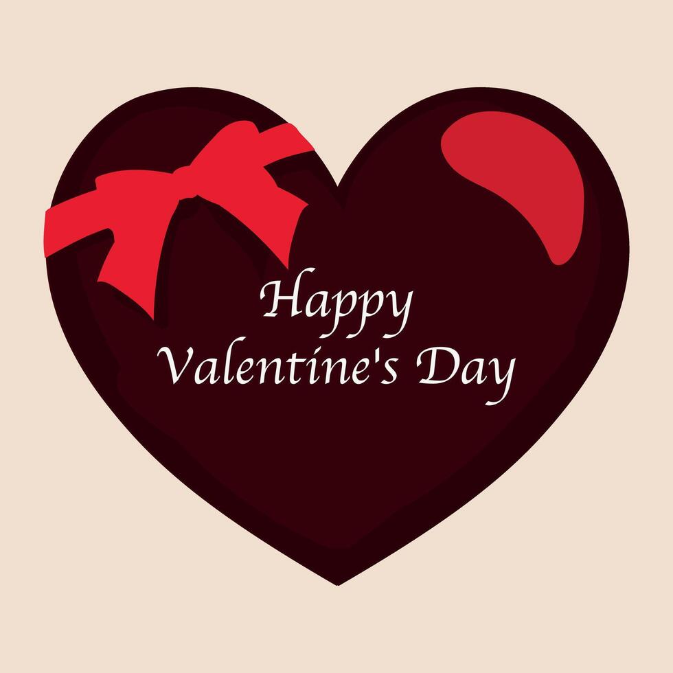 Happy Valentines Day. Heart love. vector
