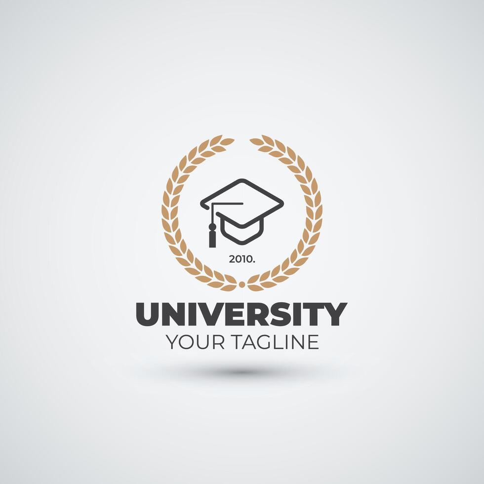 Campus icon collage logo and university education logo template abstract design vector