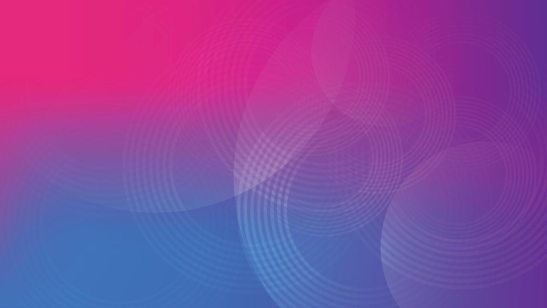 abstract background with circular graphic lines pink and blue vector