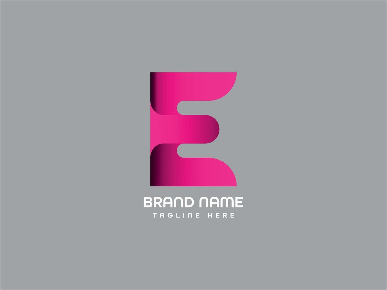 E Letter Logo Design. minimalist logo vector