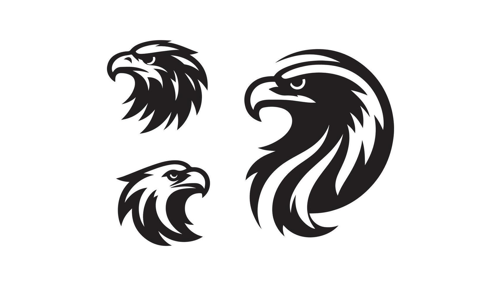 Eagle Head set, Ilustration ,free download vector
